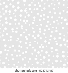 Chaotic dots on a gray background  Dots Seamless Pattern Dots Seamless Background White Dots Wallpaper Circles seamless pattern Circles seamless background. White circles of different sizes