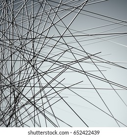 Chaotic dynamic lines abstract digital art. Dynamic stripes geometric texture