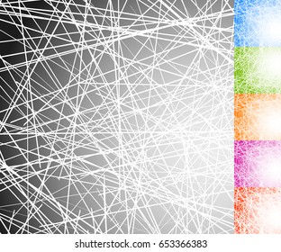 Chaotic dynamic lines abstract digital art. Dynamic stripes geometric texture