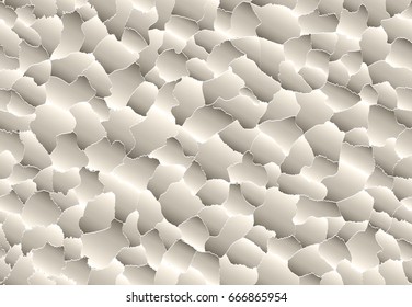 chaotic elements with ragged edges simulating the swirling scraps of paper seamless pattern