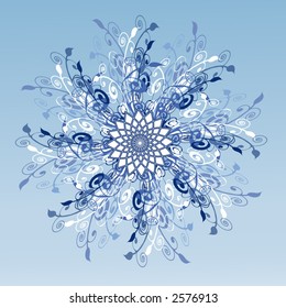 chaotic flower vector