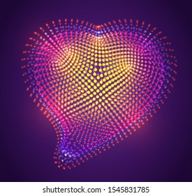 chaotic form of love hanging in space