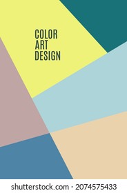 Chaotische geometrische Farbformen. Vektorgrafik für Tapeten, Banner, Hintergrund, Kartenbuch