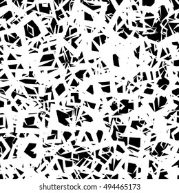 Chaotic geometric texture / pattern with random edgy shapes