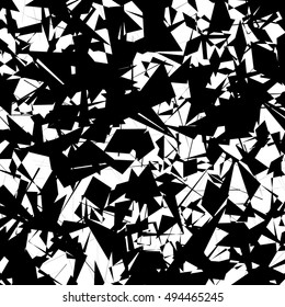 Chaotic geometric texture / pattern with random edgy shapes