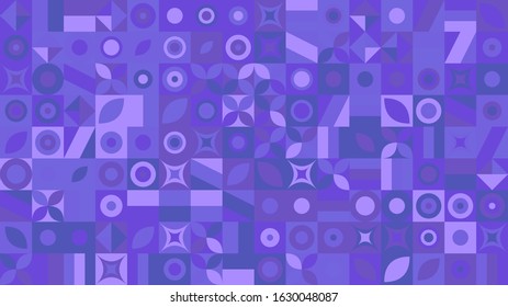 Chaotic geometrical pattern desktop background - random abstract colorful vector graphic design