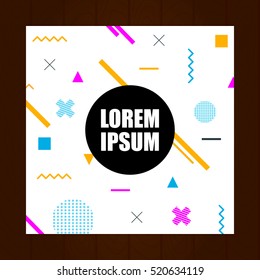 Chaotic geometry background. Good for Covers, Placards, Posters, Flyers and Banner. Vector Illustration.