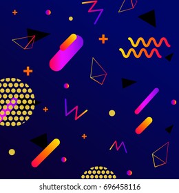 Chaotic geometry background. Minimal futuristic design. Suitable for posters,covers,prints. stock vector.