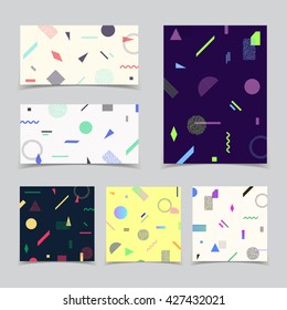 Chaotic geometry backgrounds. Applicable for covers, placards, posters, flyers and banner designs.