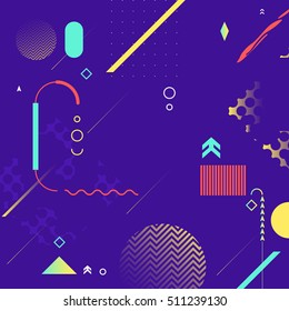 Chaotic geometry backgrounds and white backgrounds for screen saver or wallpaper background,cover template,posters and banner designs.vector.