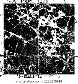 Chaotic grunge background in black and white
