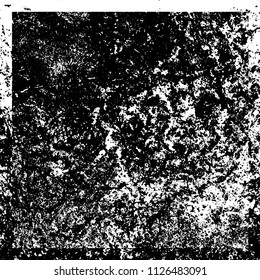 Chaotic grunge background in black and white