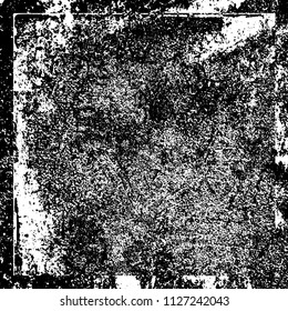 Chaotic grunge background in black and white
