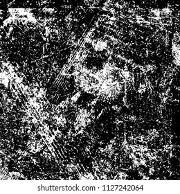 Chaotic grunge background in black and white