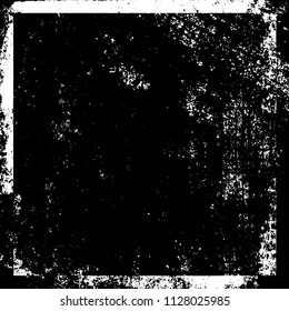 Chaotic grunge background in black and white