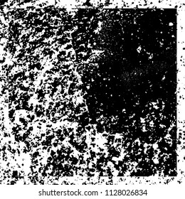 Chaotic grunge background in black and white