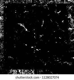 Chaotic grunge background in black and white