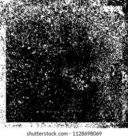 Chaotic grunge background in black and white
