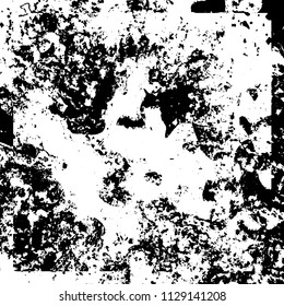 Chaotic grunge background in black and white