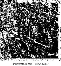 Chaotic grunge background in black and white