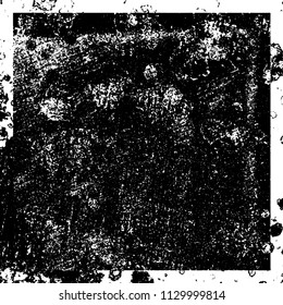 Chaotic grunge background in black and white
