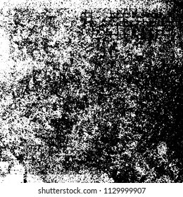 Chaotic grunge background in black and white