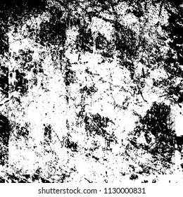 Chaotic grunge background in black and white