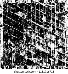 Chaotic grunge background in black and white