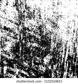 Chaotic grunge background in black and white