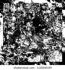 Chaotic grunge background in black and white