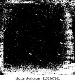 Chaotic grunge background in black and white