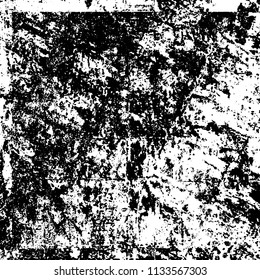 Chaotic grunge background in black and white