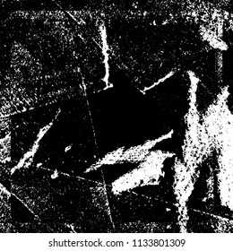 Chaotic grunge background in black and white
