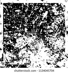 Chaotic grunge background in black and white