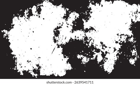 Chaotic Grunge Border with Splatter and Eroded Texture for Photo Masking
