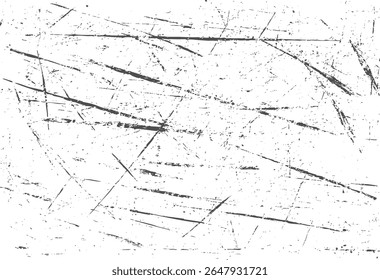 Textura caótica de arranhão grunge com linhas pontiagudas aleatórias e padrão de detritos angustiados. Sobreposição vetorial abstrata.

