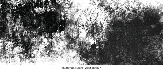 Chaotic Ink Stain Patterns in High-Resolution Black and White Artwork Creating a Distinct Visual Impact

