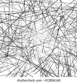 Chaotic irregular  random  scattered lines