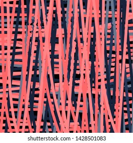Chaotic line abstraction bright. Artistic decoration illustration. Modern pattern. Abstract chaotic graphic pattern. Bright shiny design vector illustration. Abstract geometric shape texture.