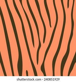 Chaotic linear pattern based on zebra fur