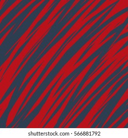 Chaotic lines pattern, red, blue