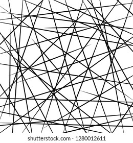 Chaotic Lines, Random Chaotic Lines, Scattered Lines, Random Chaotic Lines Asymmetrical Texture Vector Art Illustration