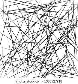 Chaotic Lines, Random Chaotic Lines, Scattered Lines, Random Chaotic Lines Asymmetrical Texture Vector Art Illustration