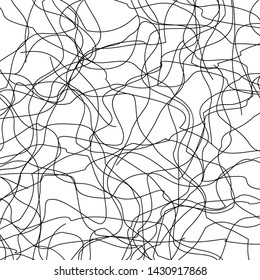 Chaotic Lines, Random Chaotic Lines, Scattered Lines, Random Chaotic Lines Asymmetrical Texture Vector Art Illustration