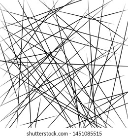 Chaotic Lines, Random Chaotic Lines, Scattered Lines, Random Chaotic Lines Asymmetrical Texture Vector Art Illustration