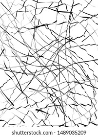 Chaotic Lines, Random Chaotic Lines, Scattered Lines, Random Chaotic Lines Asymmetrical Texture Vector Art Illustration