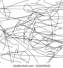 Chaotic Lines, Random Chaotic Lines, Scattered Lines, Random Chaotic Lines Asymmetrical Texture Vector Art Illustration