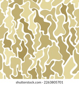 mosaicos caóticos. manchas abstractas. patrón sin costuras vectorial. ilustración caqui. fondo repetitivo. muestra de tela. papel envolvente. plantilla de diseño para textiles, ropa de cama, decoración doméstica, prendas de vestir 