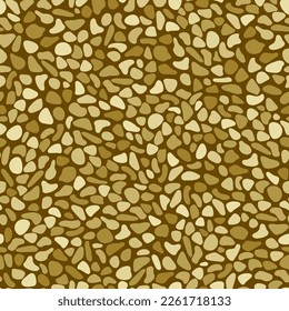 chaotic mosaic tiles. abstract geometric shapes. vector seamless pattern.  brown repetitive background. fabric swatch. wrapping paper. continuous design template for textile, linen, home decor