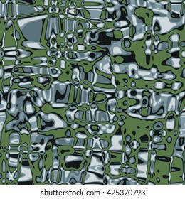 Chaotic ornaments - vector seamless pattern